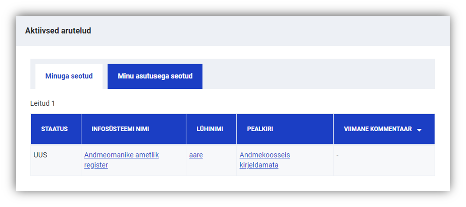 Hindajaga seotud arutelud töölaual